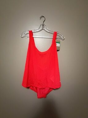 NIKE Bright Coral Mesh Tank Top